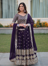 Admirable Lehenga Choli in Blue Colour